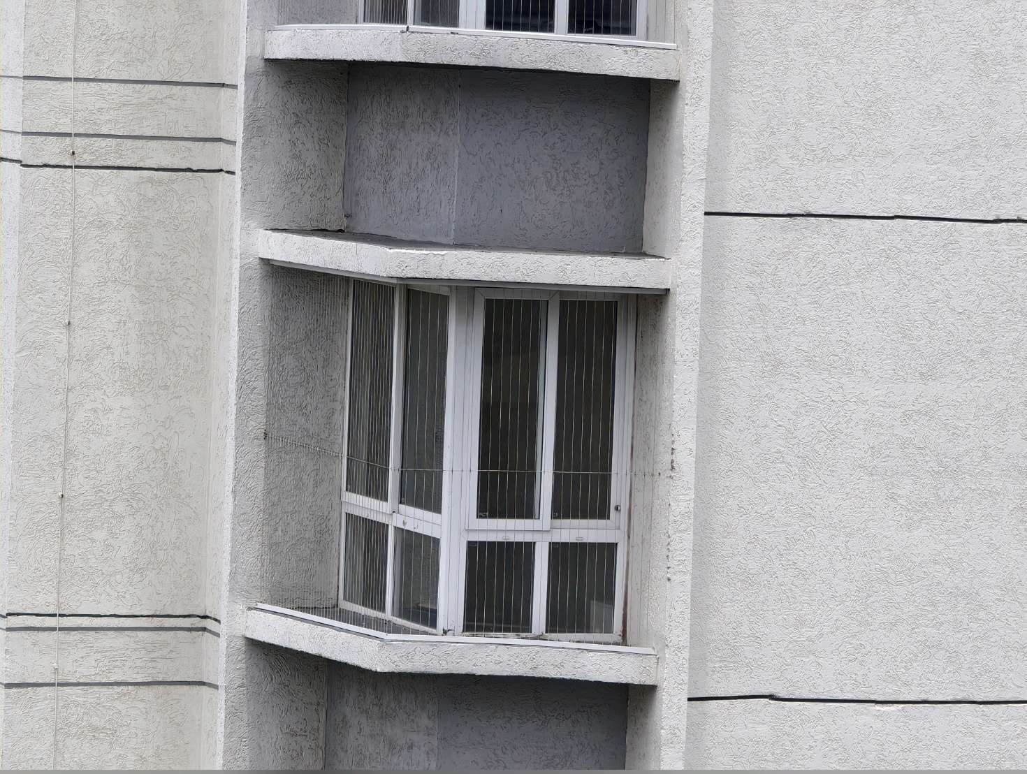 Residential window opening viewed from outside